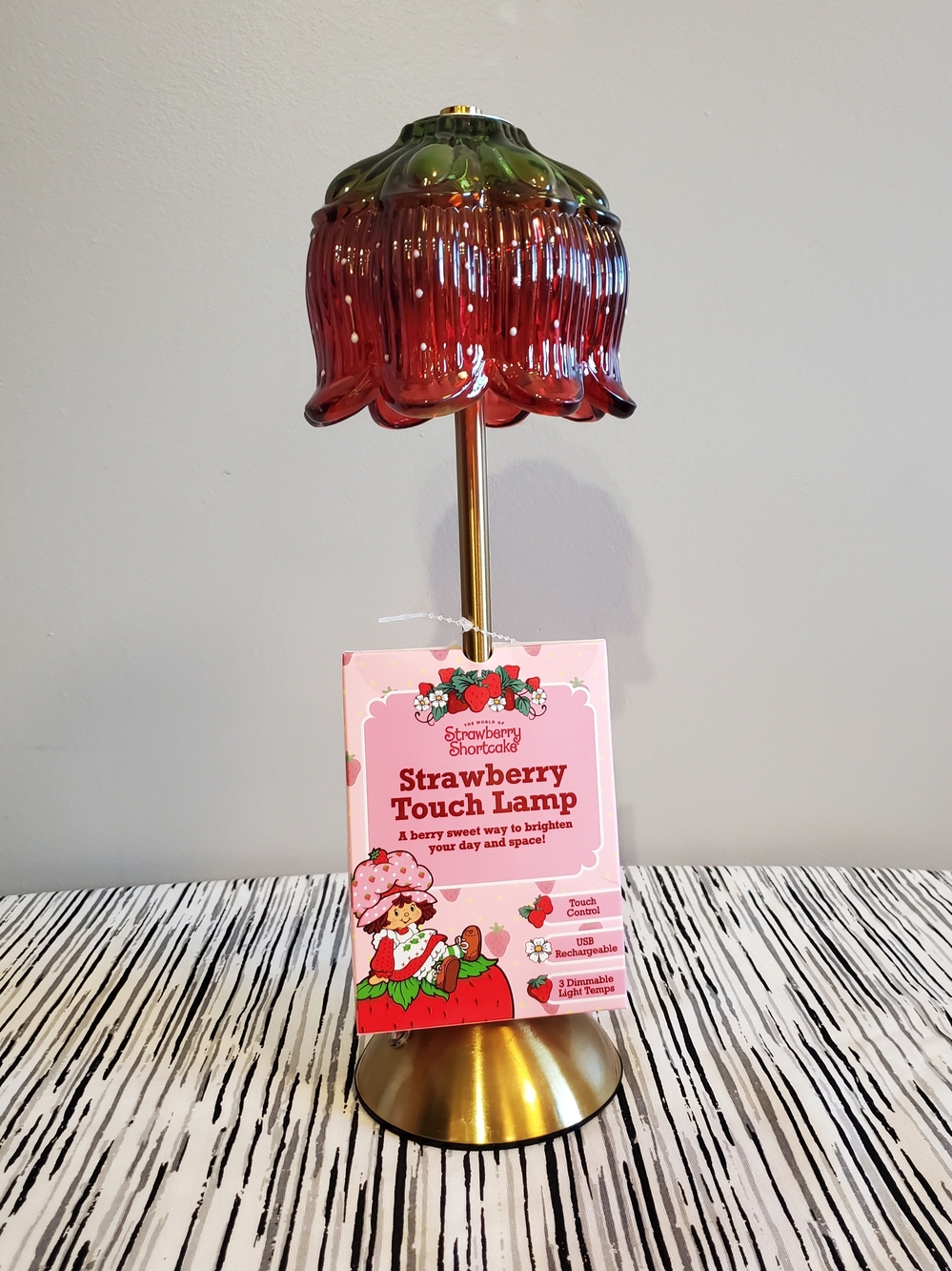 Strawberry Shortcake Touch Control Lamp 3 Dimable Light Temps USB Rechargeable